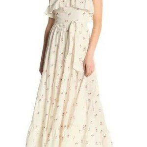 PAIGE Tevin Floral Ruffled Maxi Dress Size S NWT
